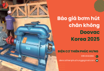 Báo giá bơm hút chân không Doovac - Korea 2024 Báo giá bơm hút chân không Doovac - Korea 2024