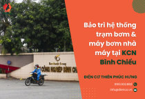 Bảo trì hệ thống trạm bơm & máy bơm nhà máy tại KCN Bình Chiểu