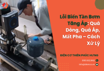 Lỗi Biến Tần Bơm Tăng Áp: Quá Dòng, Quá Áp, Mất Pha – Cách Xử Lý