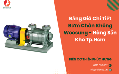 Bảng Giá Chi Tiết Bơm Chân Không Woosung - Hàng Sẵn Kho Tp.Hcm