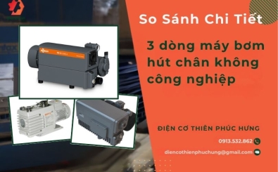 So sánh 3 dòng máy bơm hút chân không công nghiệp: Busch R5 RD 0360, dooVAC MVO 300/400 và Woosung MVP 300/400
