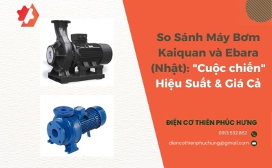 So Sánh Máy Bơm Kaiquan và Ebara (Nhật): "Cuộc chiến" Hiệu Suất & Giá Cả