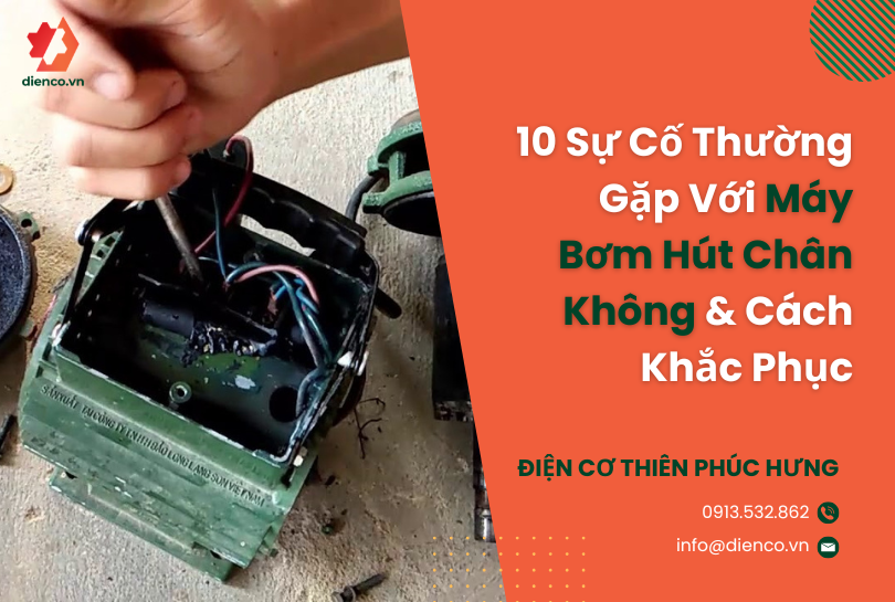 10 Sự Cố Thường Gặp Với Máy Bơm Hút Chân Không & Cách Khắc Phục