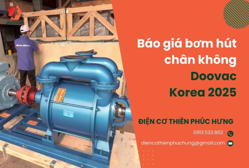 Báo giá bơm hút chân không Doovac - Korea 2024