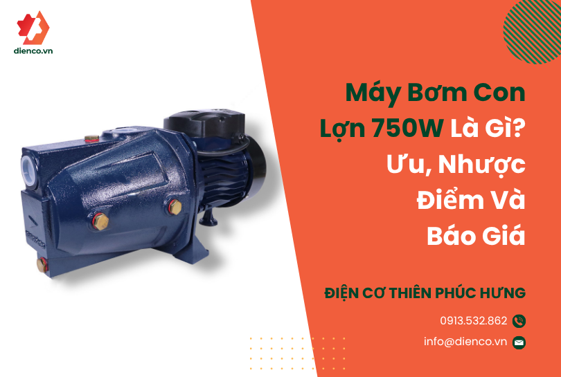 Máy Bơm Con Lợn 750W là gì? Ưu, nhược điểm và báo giá