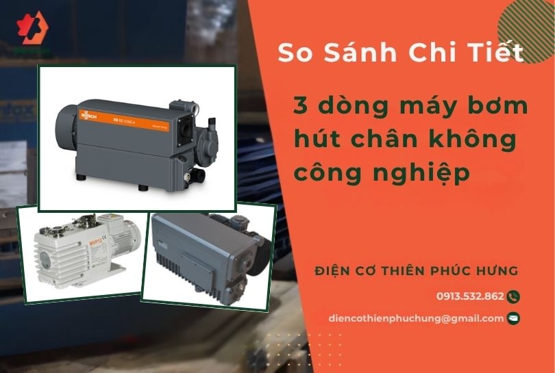 So sánh 3 dòng máy bơm hút chân không công nghiệp: Busch R5 RD 0360, dooVAC MVO 300/400 và Woosung MVP 300/400