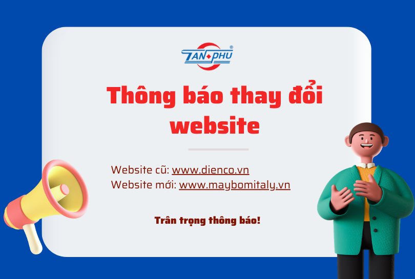THÔNG BÁO THAY ĐỔI WEBSITE DOANH NGHIỆP