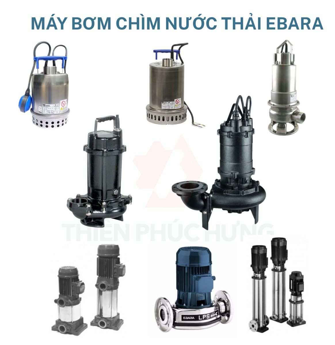 máy bơm chìm nước thải Ebara
