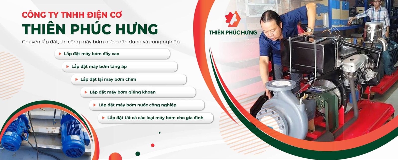Máy bơm nước Thiên Phúc Hưng