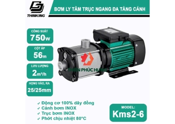 Bơm li tâm đa tầng cánh INOX Thinking Model: KMS2-6