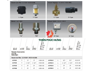 Phụ kiện tổng hợp cho hệ thống máy bơm chân không Doovac