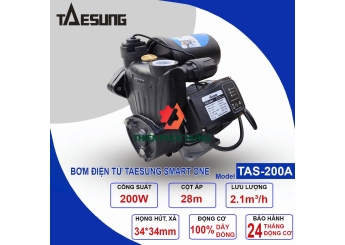MÁY BƠM ĐIỆN TỬ HIỆU TAESUNG. Model: TAS-200
