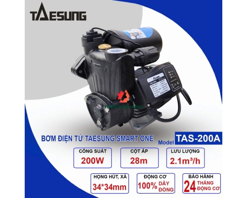 MÁY BƠM ĐIỆN TỬ HIỆU TAESUNG. Model: TAS-200