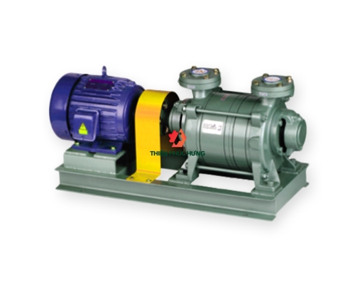 Máy bơm hút chân không vòng nước 2 cấp rời trục HANCHANG HWVP-3HP-5HP