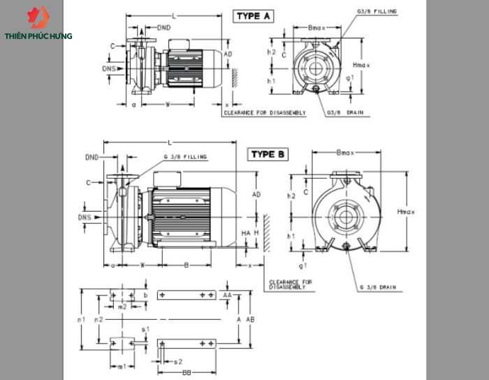 Cấu tạo Bơm Lowara e-NSC 32-125/15/S25RCS4