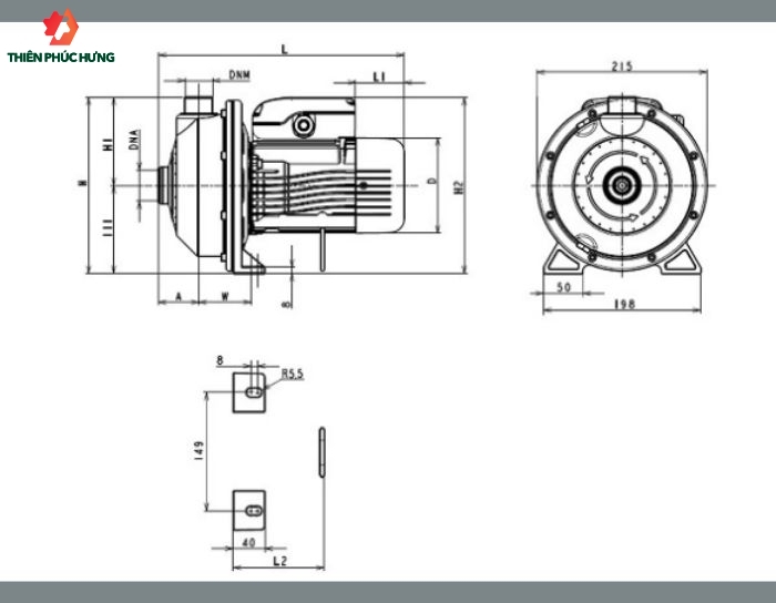 Cấu tạo Lowara CEA120/5/D
